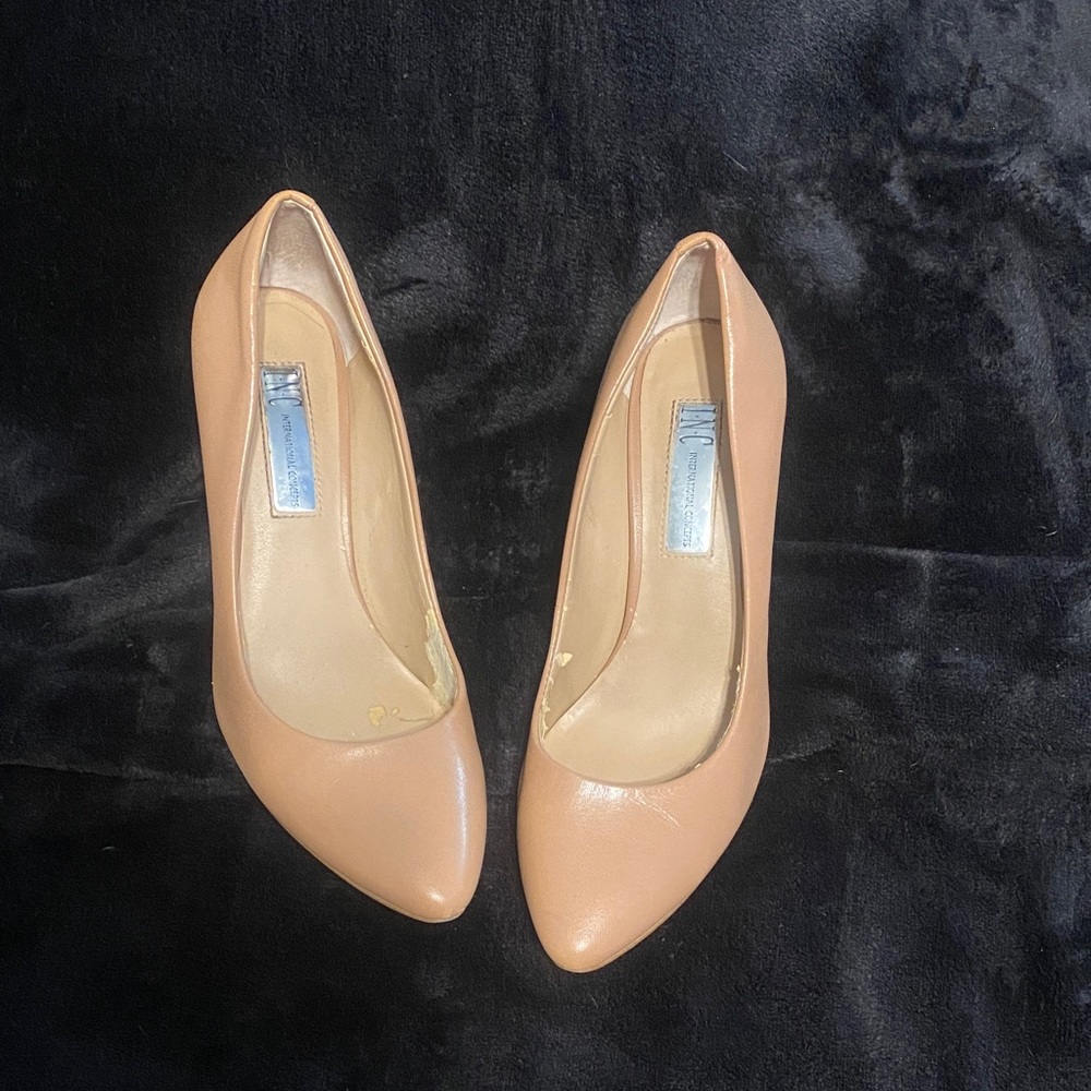 INC International Concepts Tan Heels